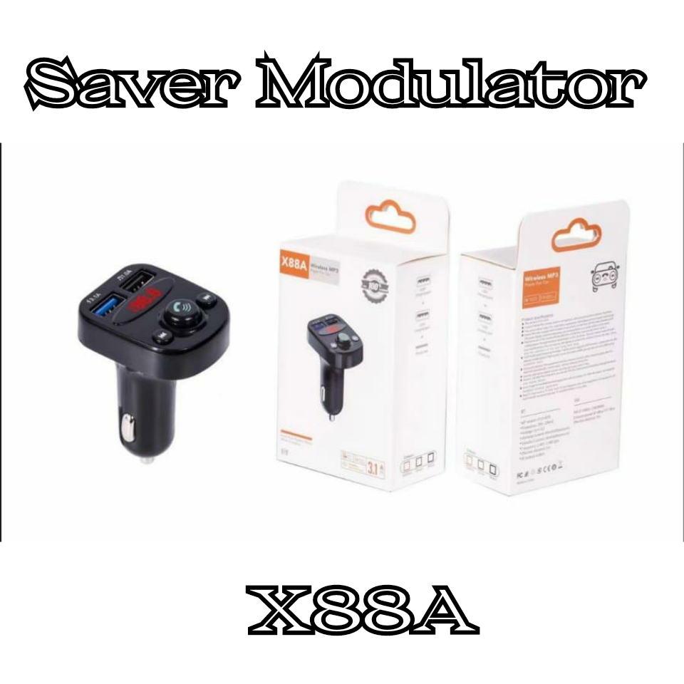 MODULATOR CHARGER FM MP3 SERI X88A